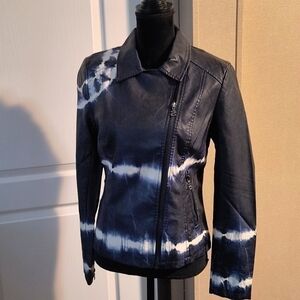 𝅺desigual faux leather biker jacket Size 4